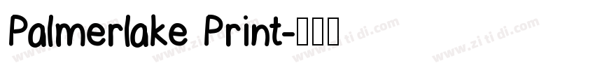 Palmerlake Print字体转换